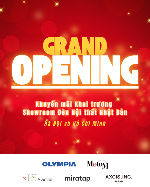 Thông báo event showroom Hồ Chí Mình và khai trương showroom Hà Nội