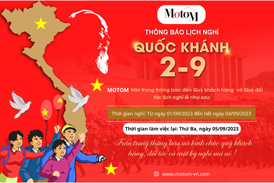 MotoM Việt Nam thông báo nghỉ lễ Quốc Khánh mùng 2/9