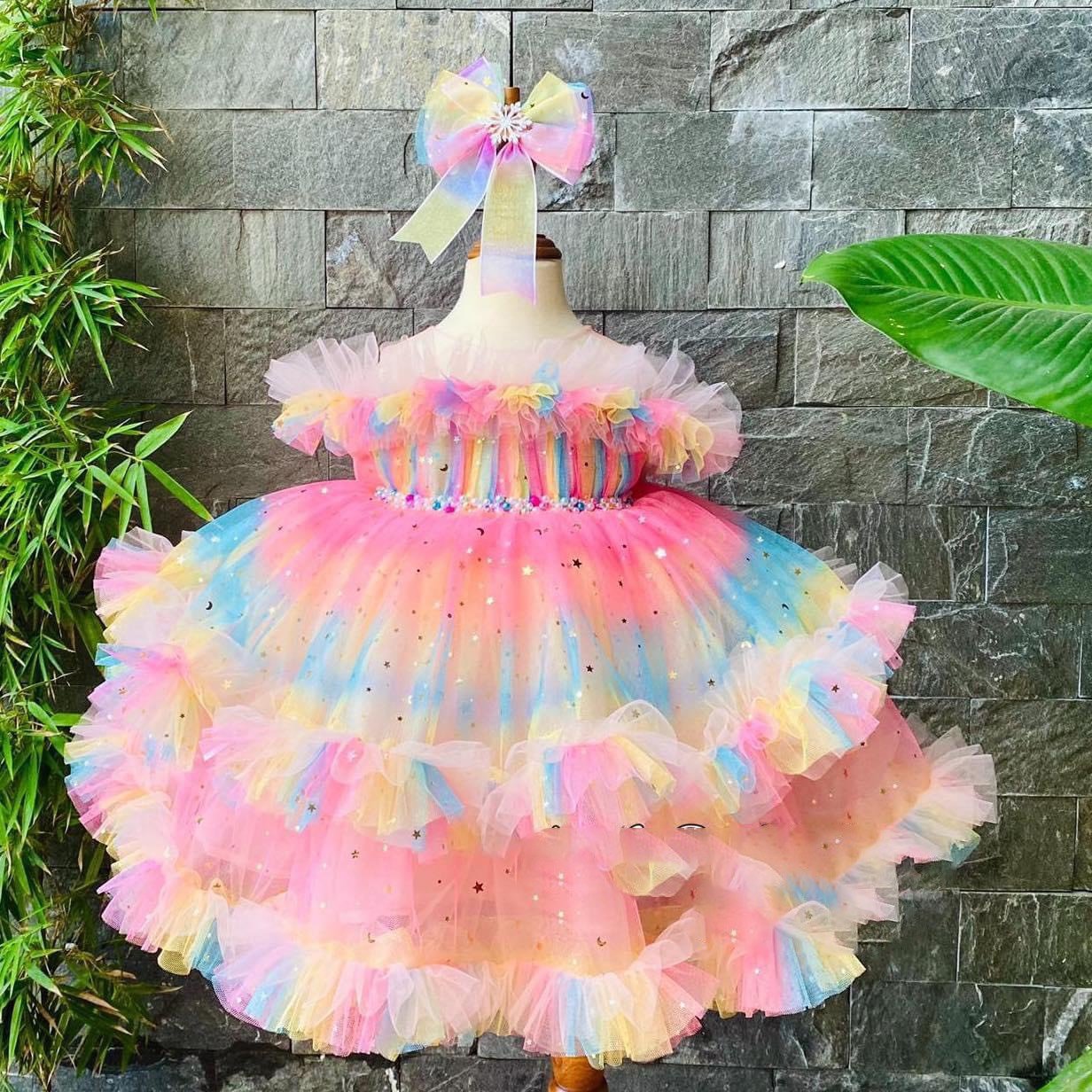 Váy xòe công chúa tím - Monmon Baby