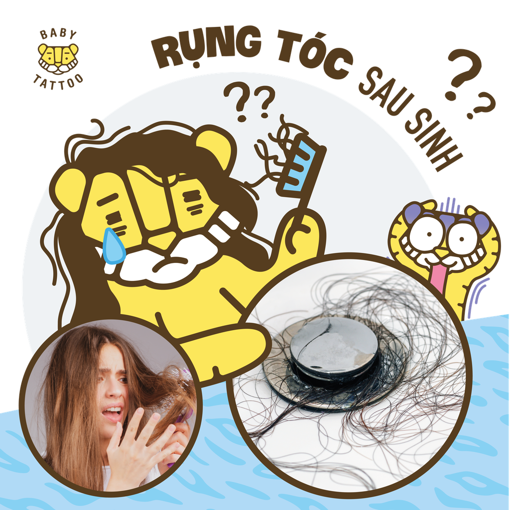 PHẢI LÀM GÌ KHI RỤNG TÓC SAU SINH? 3 MẸO GIÚP BẠN DỄ DÀNG GIẢI QUYẾT VẤN ĐỀ RỤNG TÓC SAU SINH
