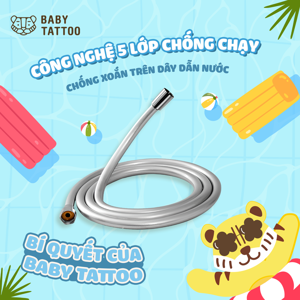 Công Nghệ 5 Lớp Chống Chạy, Chống Xoắn Trên Dây Dẫn Nước: Bí Quyết Của Baby Tattoo
