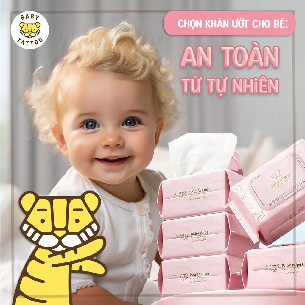 Chọn Khăn Ướt Cho Bé: An Toàn Từ Tự Nhiên