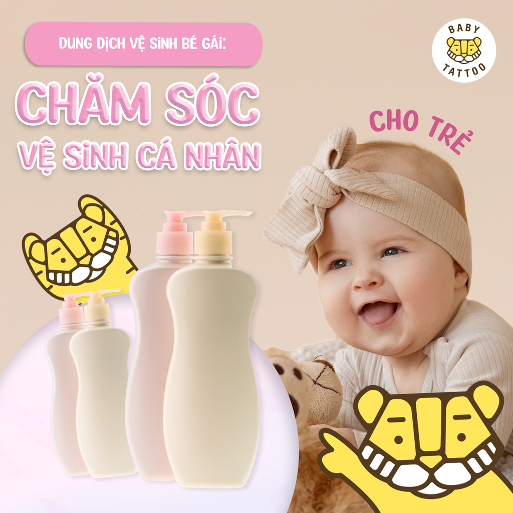 Dung dịch vệ sinh bé gái: Chăm sóc vệ sinh cá nhân cho trẻ
