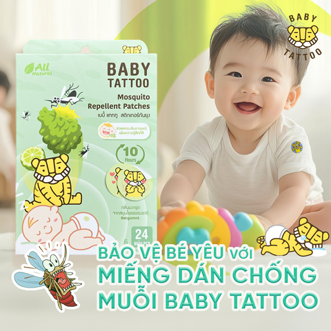 Bảo Vệ Bé Yêu Với Miếng Dán Chống Muỗi BABY TATTOO