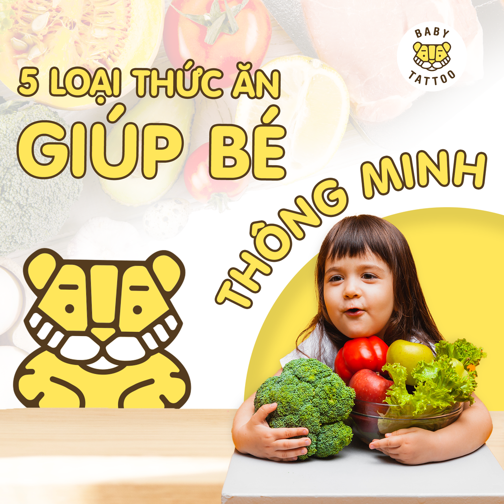 5 Loại thức ăn giúp bé thông minh.