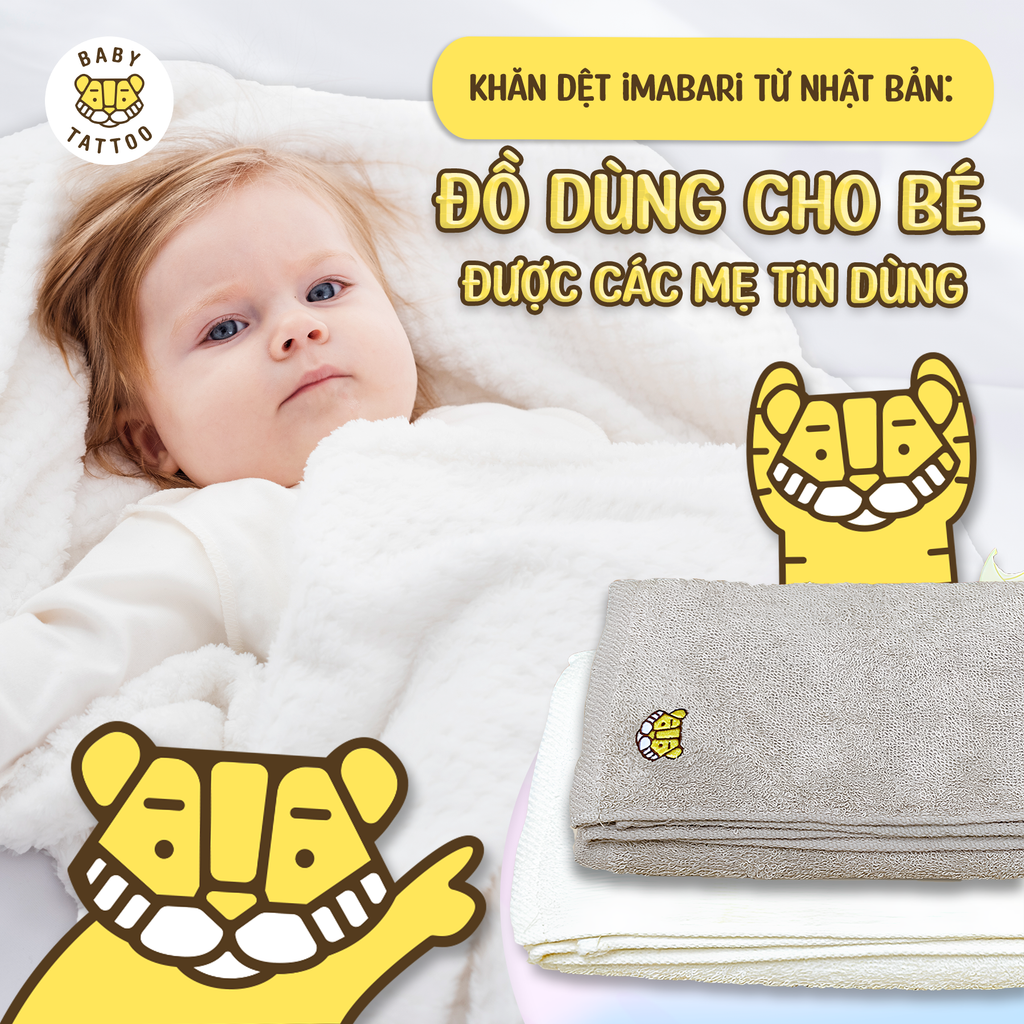 Khăn Dệt Imabari từ Nhật Bản: Đồ Dùng Cho Bé Được Các Mẹ Tin Dùng
