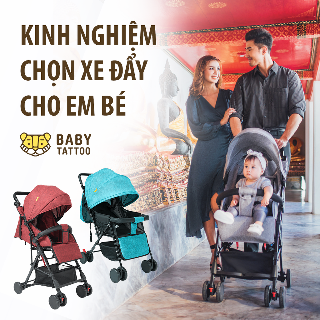 Kinh nghiệm chọn xe đẩy cho bé.