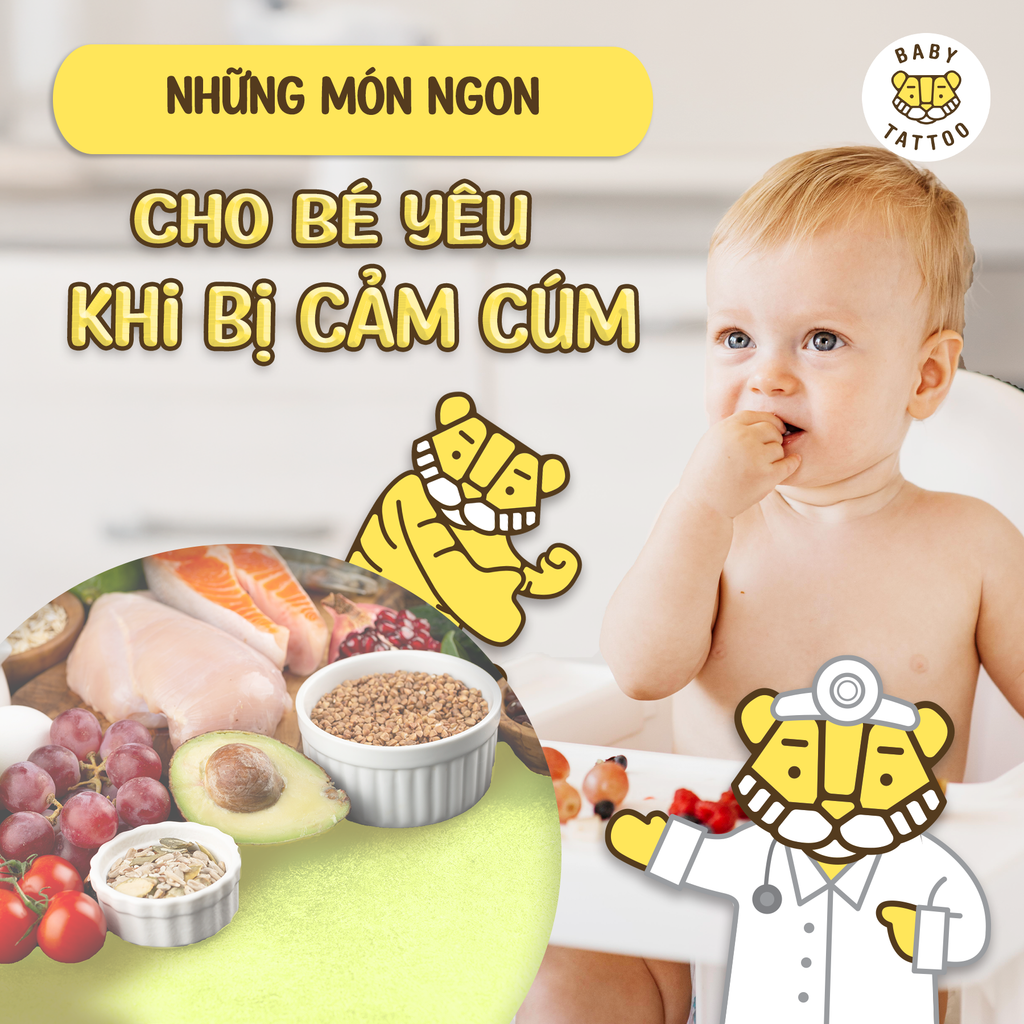 Những Món Ngon Cho Bé Yêu Khi Bị Cảm Cúm