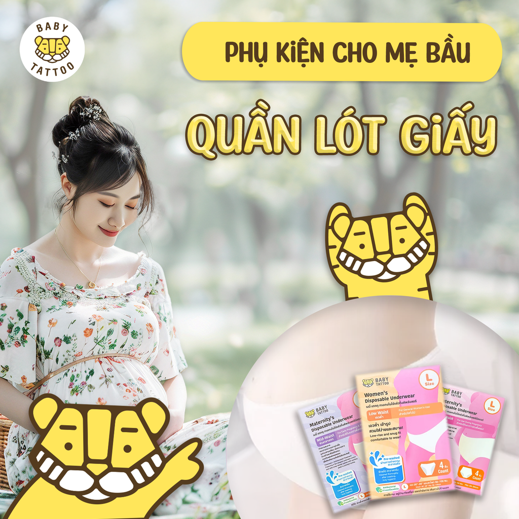 Quần Lót Giấy: Phụ Kiện Cho Mẹ Bầu