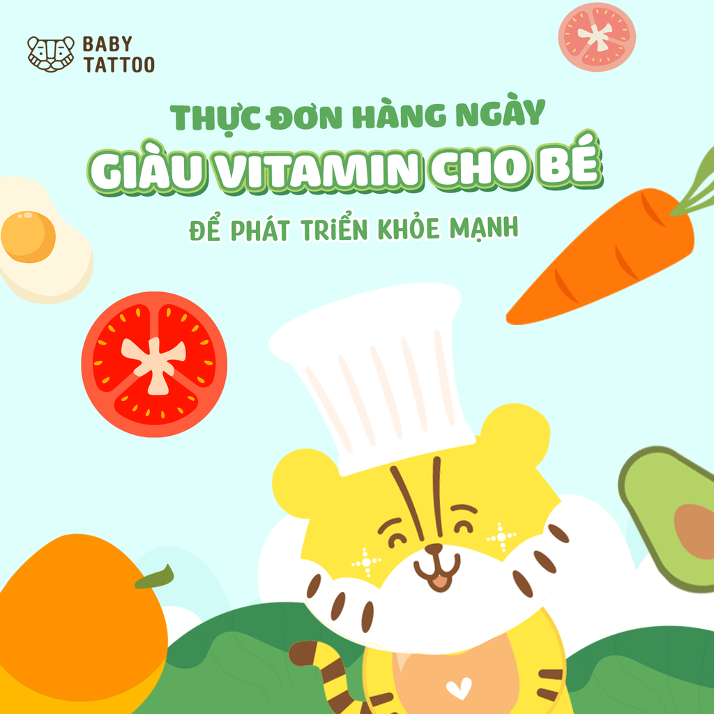 Thực Đơn Hàng Ngày Giàu Vitamin Cho Bé Để Phát Triển Khỏe Mạnh