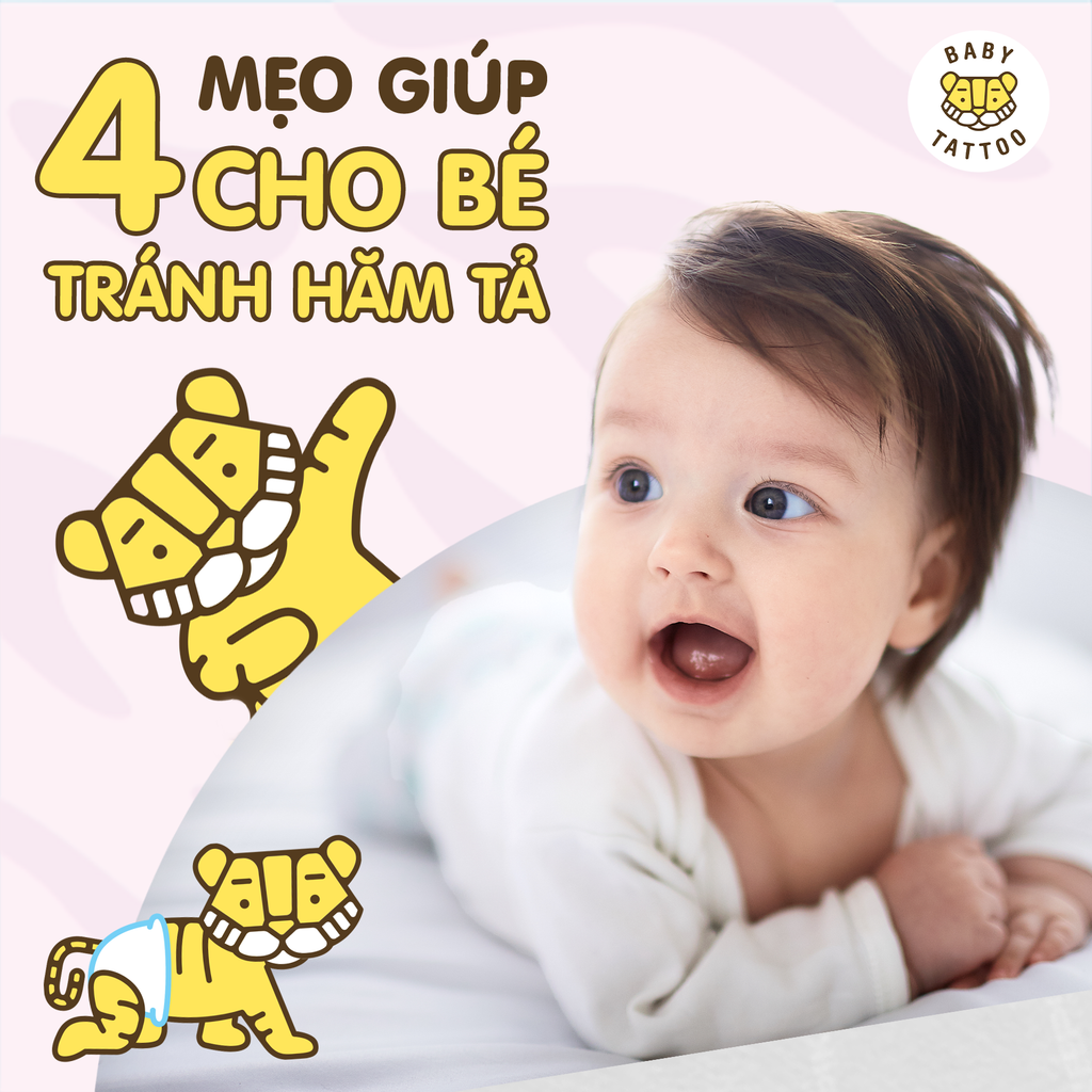 NHỮNG MẸO GIÚP TRÁNH HĂM TÃ CHO TRẺ