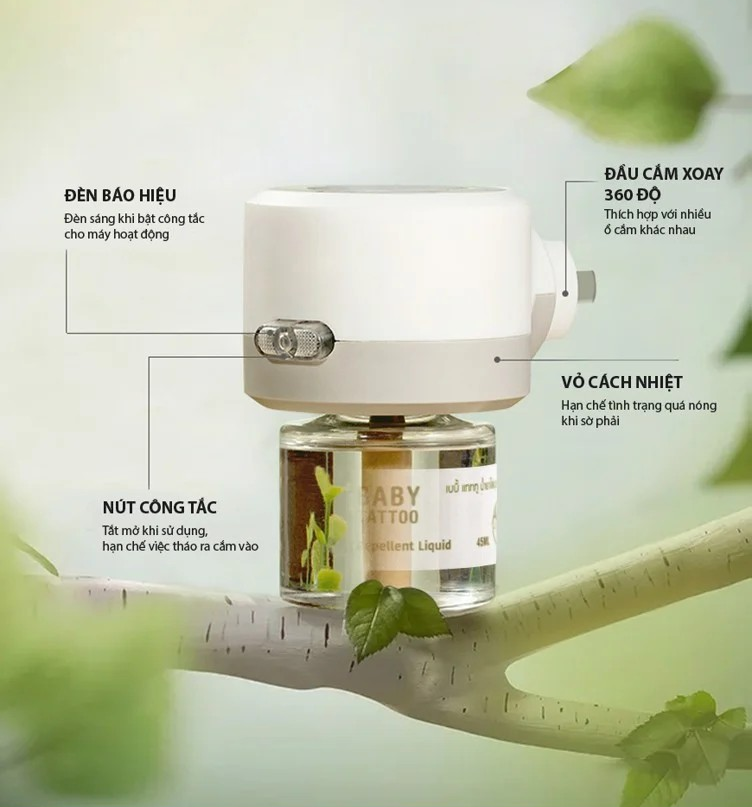 Máy Đuổi Muỗi Tốt nhất - BABY TATTOO