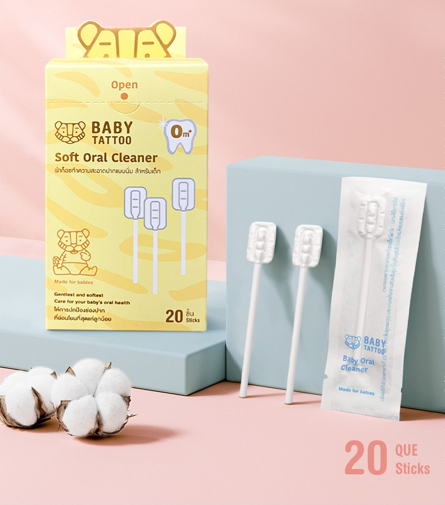 Que Rơ Lưỡi Mềm Mại BABY TATTOO – Bảo Vệ Khoang Miệng Bé Yêu Từ Những Tuần Đầu Tiên