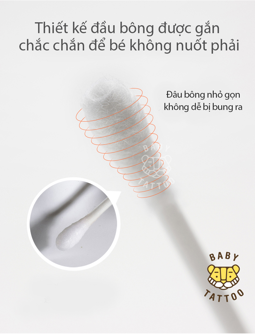 tăm bông ráy tai trẻ em