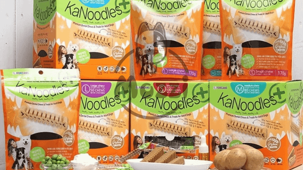 Bánh thưởng ăn vặt cho chó dạng xương gặm sạch răng Kanoodles
