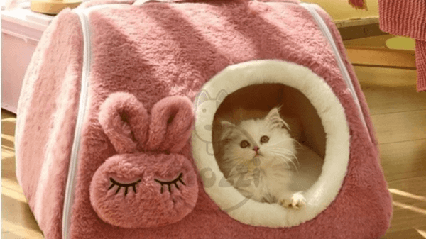 Chuồng nệm cho chó mèo tai thỏ dạng túi xách