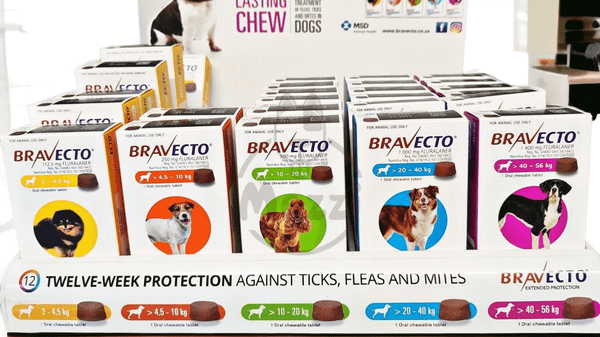 Viên nhai trị ve rận chó mèo Bravecto