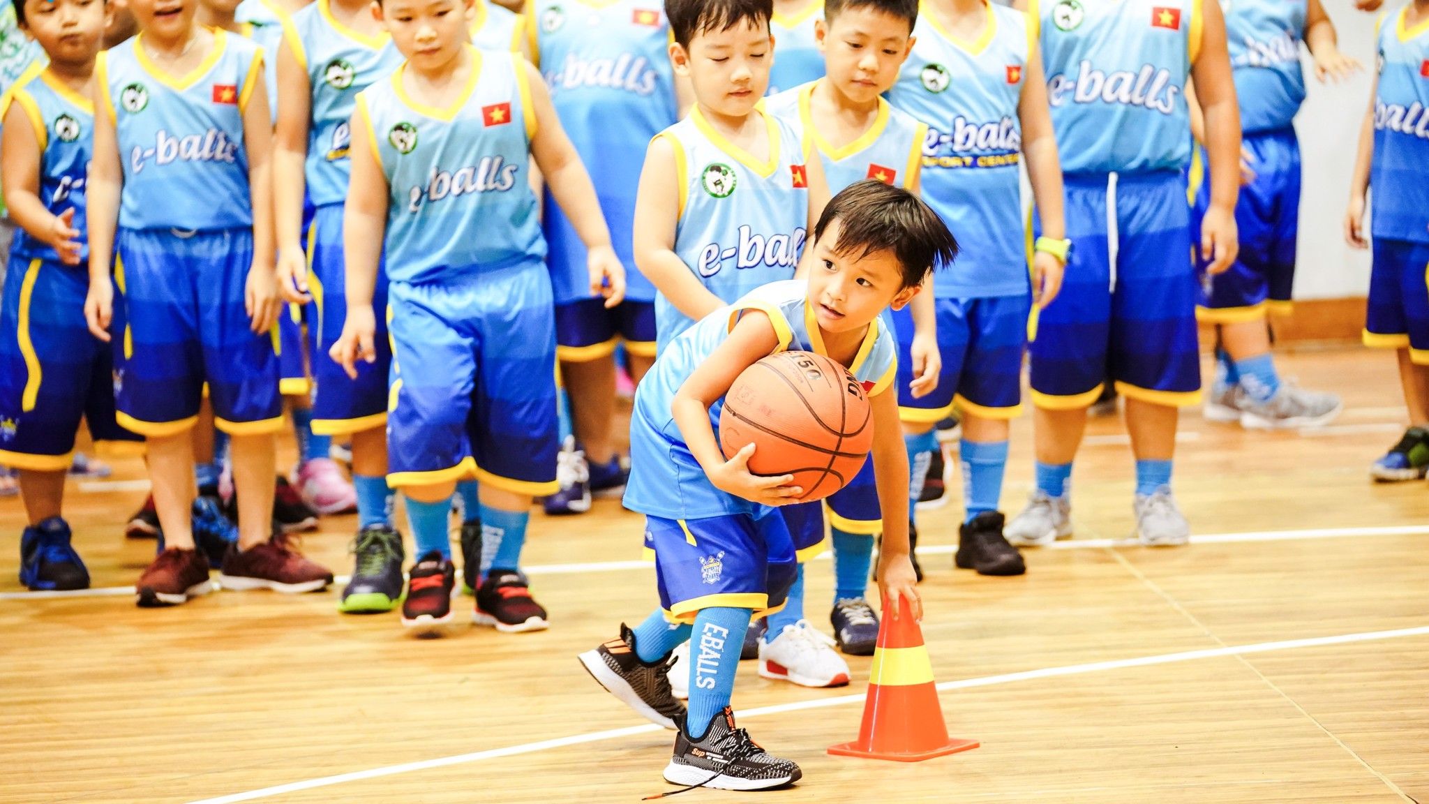 trung tâm đào tạo bóng rổ eballs dành cho trẻ em