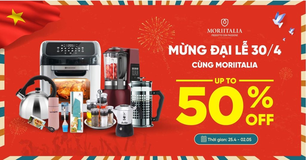 Chào Mừng Đại Lễ 30/04-01/05 - Giảm giá đến 50%
