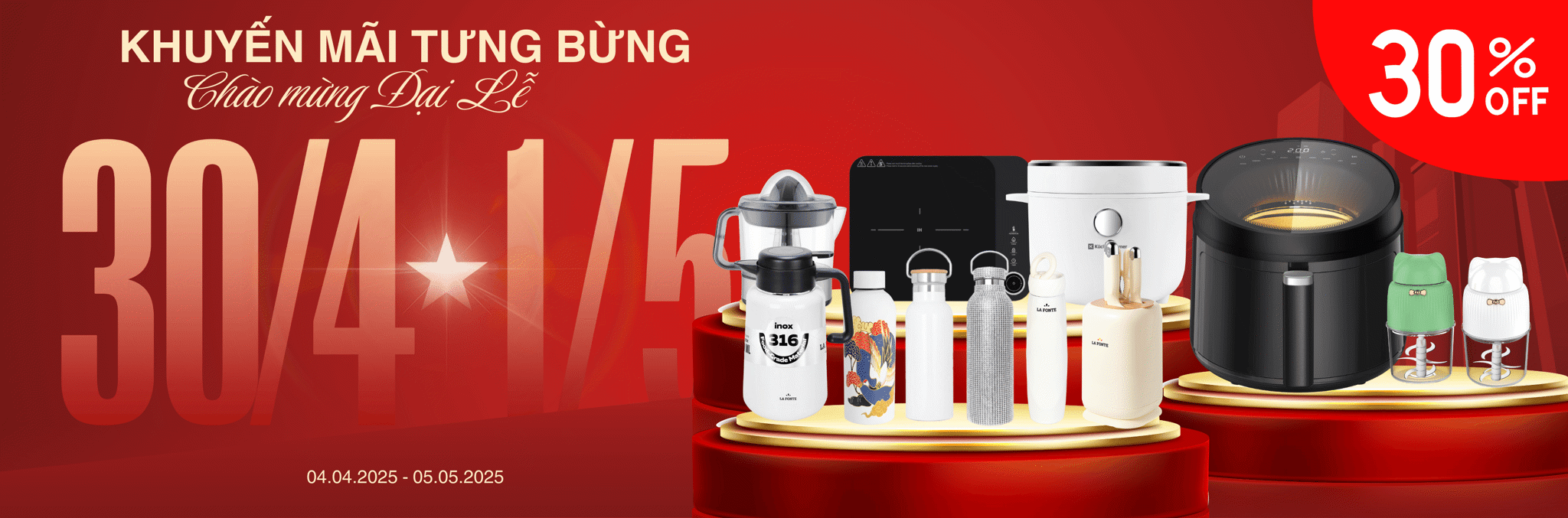 30/4 – 1/5: Mua Sắm Thả Ga – Freeship Về Nhà