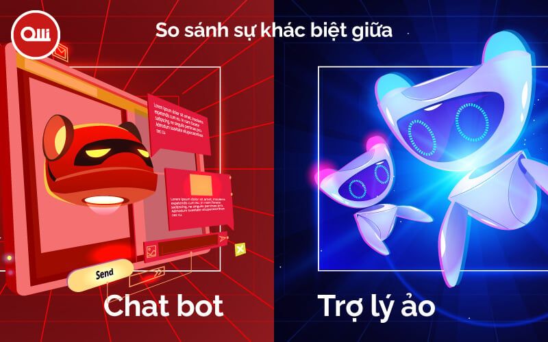 So sánh sự khác biệt giữa trợ lý ảo và chatbot