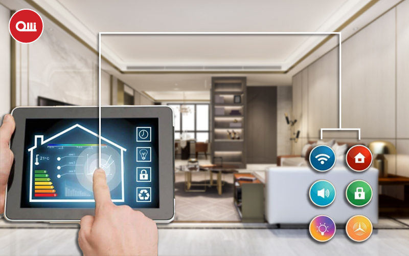 Smart home control software: Với phần mềm điều khiển nhà thông minh, bạn có thể kiểm soát các thiết bị khác nhau như đèn, quạt, máy lạnh và nhiều hơn thế nữa, chỉ bằng một lần chạm trên điện thoại của mình. Phần mềm cung cấp tính năng tự động hoá thông minh, giúp bạn tiết kiệm được thời gian và tiền bạc.