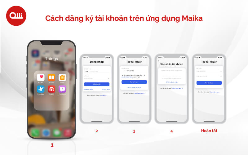 cách tạo tài khoản trên ứng dụng Maika