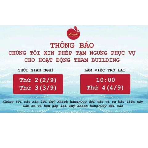 THÔNG BÁO TẠM NGƯNG PHỤC VỤ