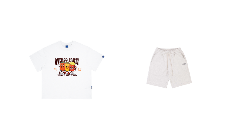 Quần short phối với áo thun