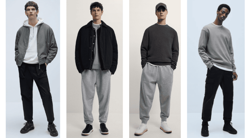 áo thun mặc với quần jogger cho nam gầy