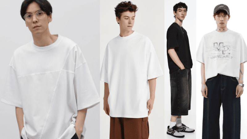 Áo thun oversize cho nam gầy