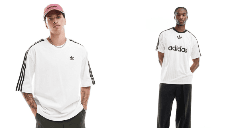 Áo thun thể thao trắng Adidas