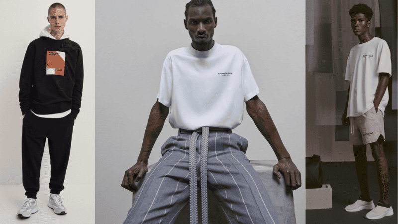 áo thun mặc với quần jogger cho nam gầy