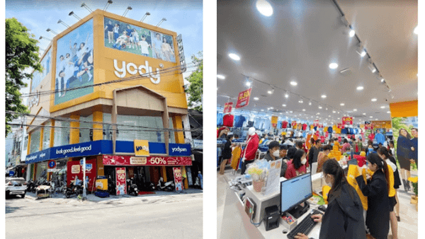 Cửa hàng áo thun Yody tại Đà Nẵng