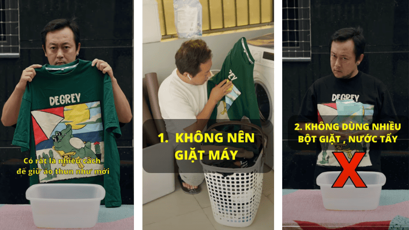 Những bước bảo quản áo thun trắng tại nhà