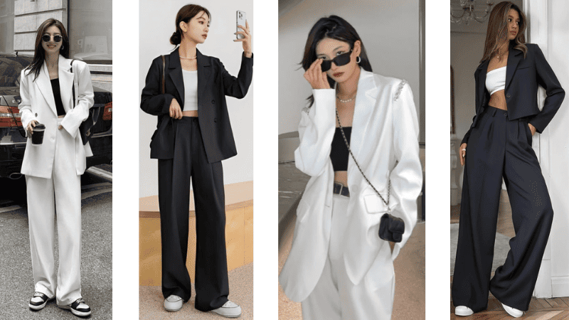Áo thun croptop mặc với chân váy