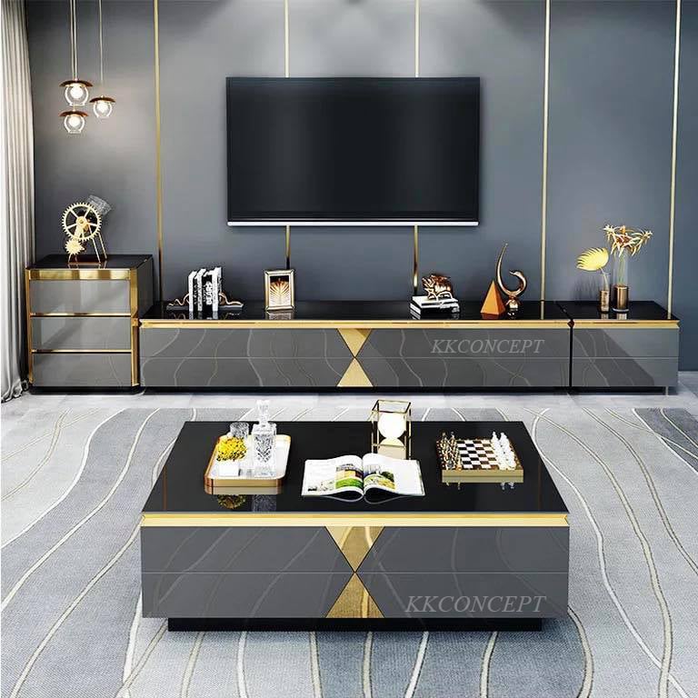 Bàn sofa inox vàng