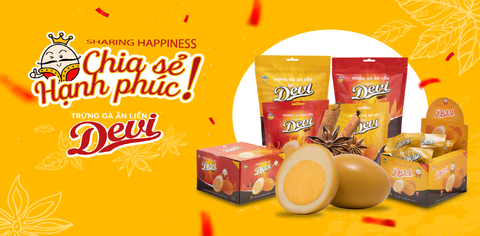 Trứng gà ăn liền DEVI điều chỉnh giá bán trực tuyến