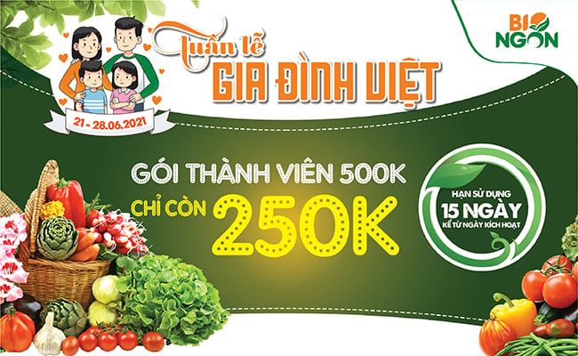 Tuần lễ gia đình Việt – Ưu đãi 50% khi mua gói thành viên