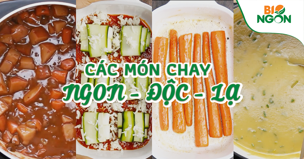 Cách nấu các món chay ngon với các loại rau củ quả quen thuộc