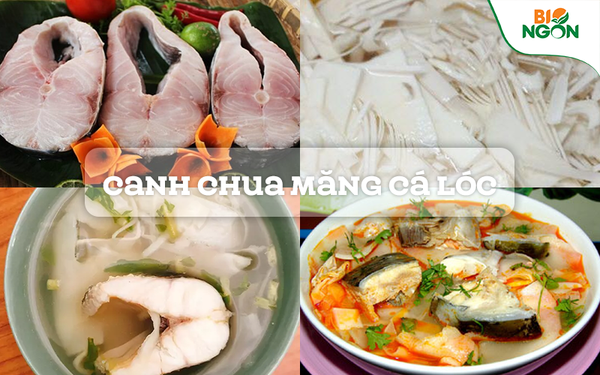 canh chua cá lóc nấu măng mâm cơm gia đình hàng ngày