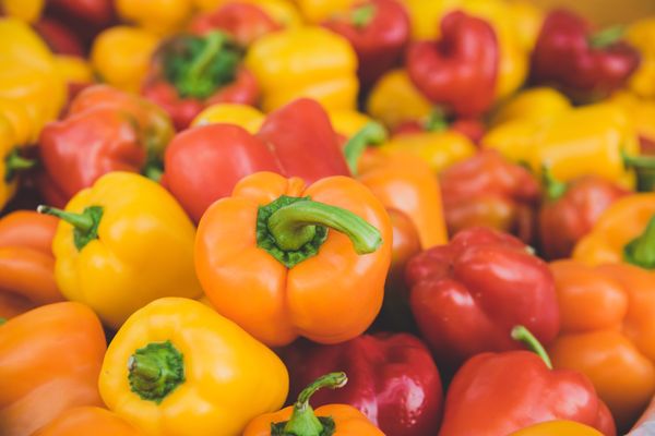 ăn gì tăng sức đề kháng? cửa hàng rau củ hữu cơ ớt chuông đỏ