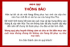 [ THÔNG BÁO]