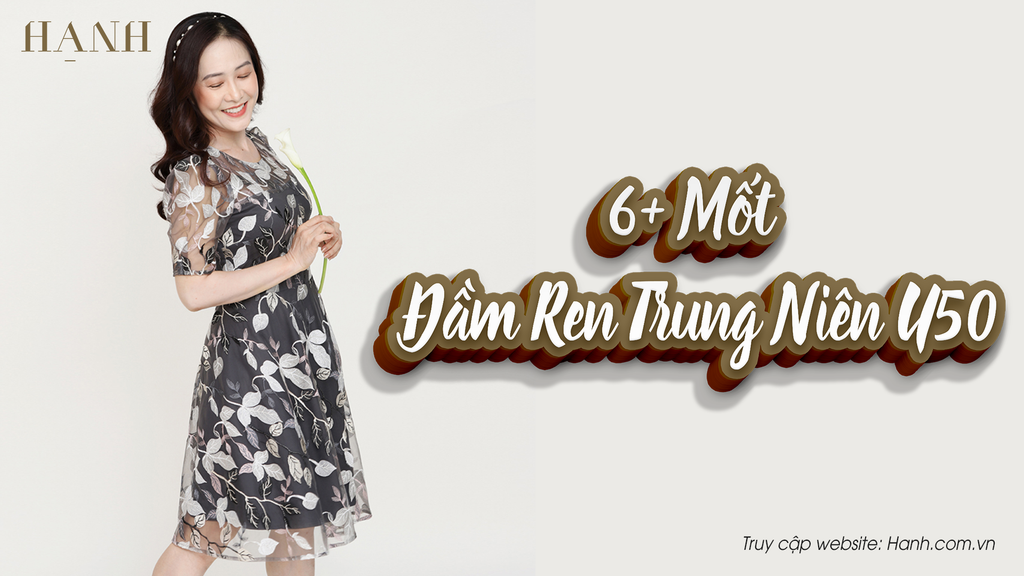 Váy đầm voan trung niên dài suông tay lửng U50 DV016 - Shop Trung Niên Sài  Gòn