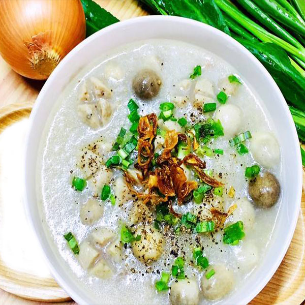 2 Món Ăn Từ Bò Viên - Cháo Bò Viên Gân Và Thịt Bò Viên Sốt Cà