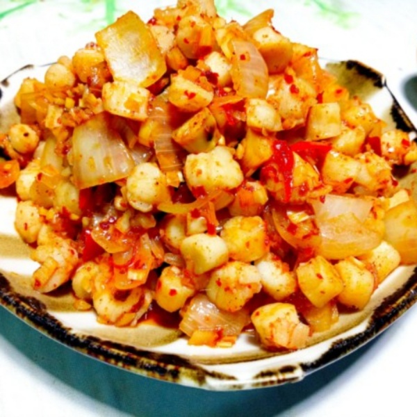 Cồi sò mai xào sả ớt