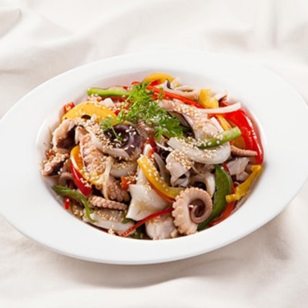 GỎI BẠCH TUỘC ỚT CHUÔNG