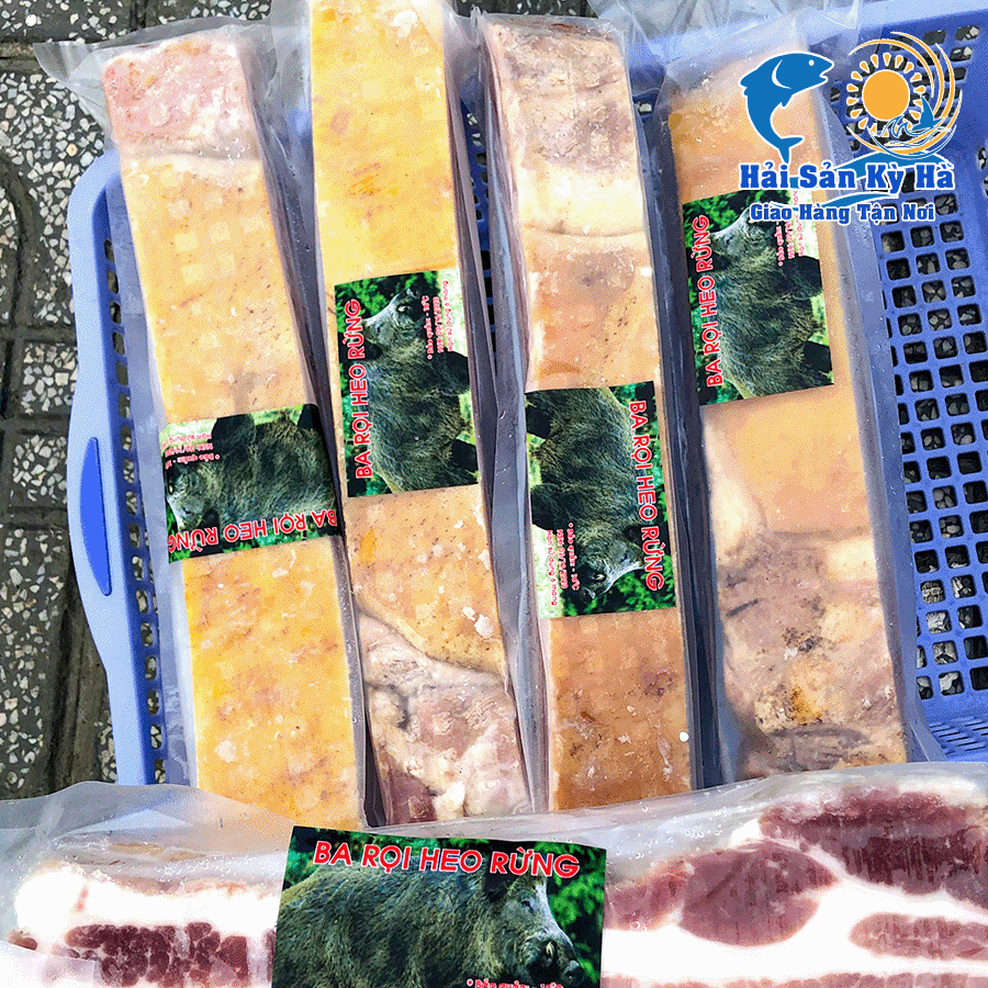 Dinh dưỡng từ thịt ba rọi heo rừng lai