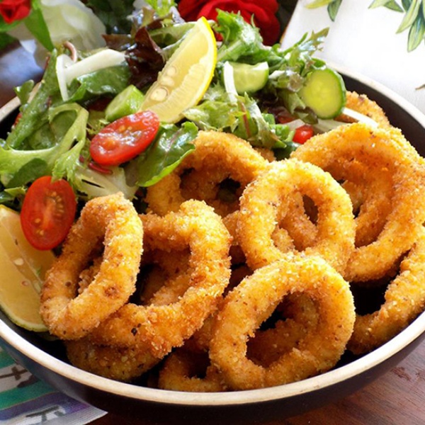 Cách Màm Mực Nhồi Thịt Chiên giòn Thơm Ngon - Trẻ Em Rất Thích