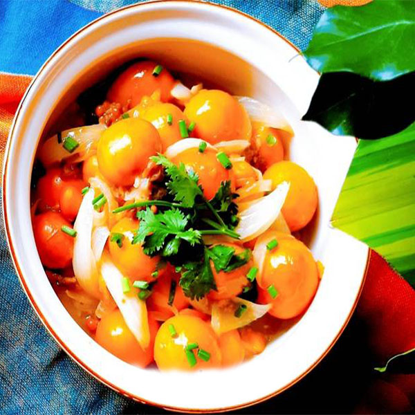 Trứng Gà Non Cháy Tỏi Phomai